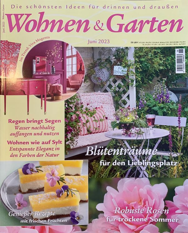🤍 Zeitschrift „Wohnen & Garten“ Juni 2023 🤍 Acheter sur Ricardo