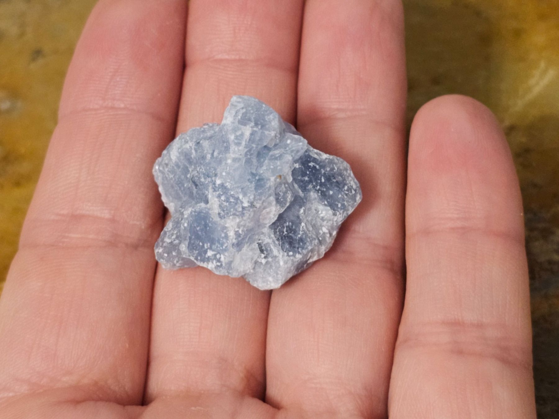Minerali & Pietre curative: 13gr Calzit Calcith hellblau Heilwasser Kalzit Heilstein – Nuovo (secondo la descrizione) da Riedt b. Erlen venduto da Gottestraene 6
