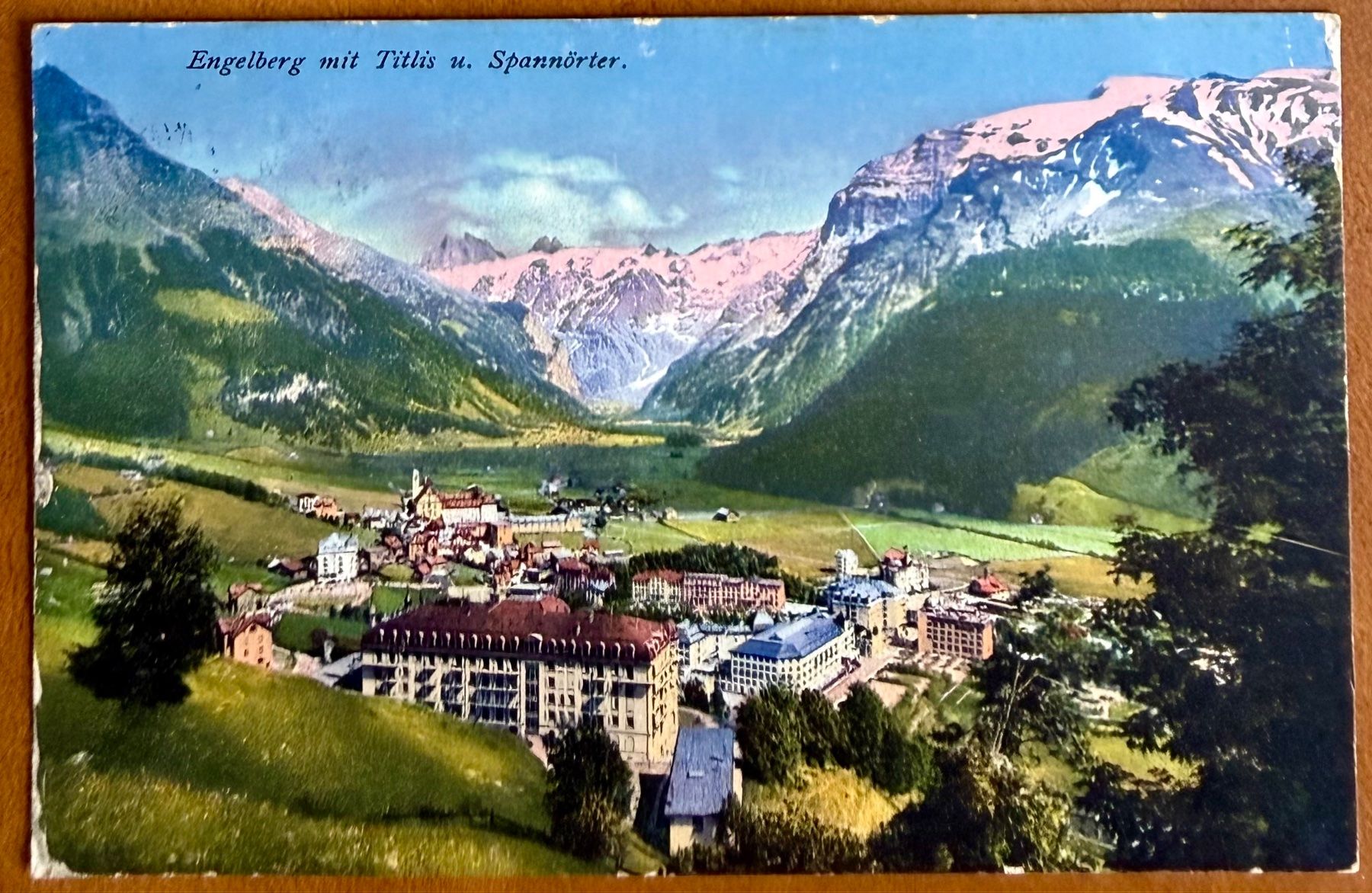 Cartoline postali: Engelberg - Panorama. 1911 – Usato da Lutry venduto da Ediego