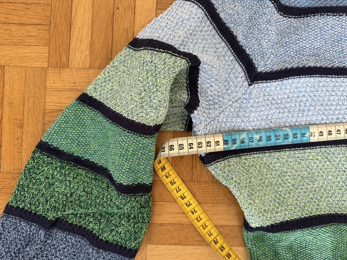 Maglioni & Felpe: Strickpullover blau/grün meliert gestreift Gr. 48 – Usato da Aarau venduto da Tam6 7