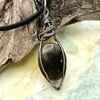 Obsidian Silber Anhänger