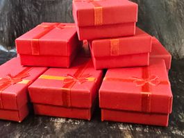 6x Schachtel für Kette Ring Verpackung Geschenk Schmuck Box