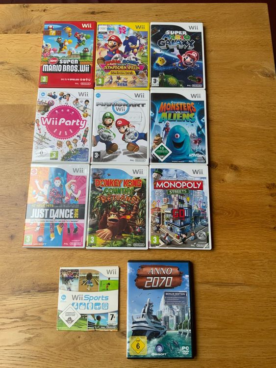 Wii Konsole inkl. Spiele und Zubehör 3