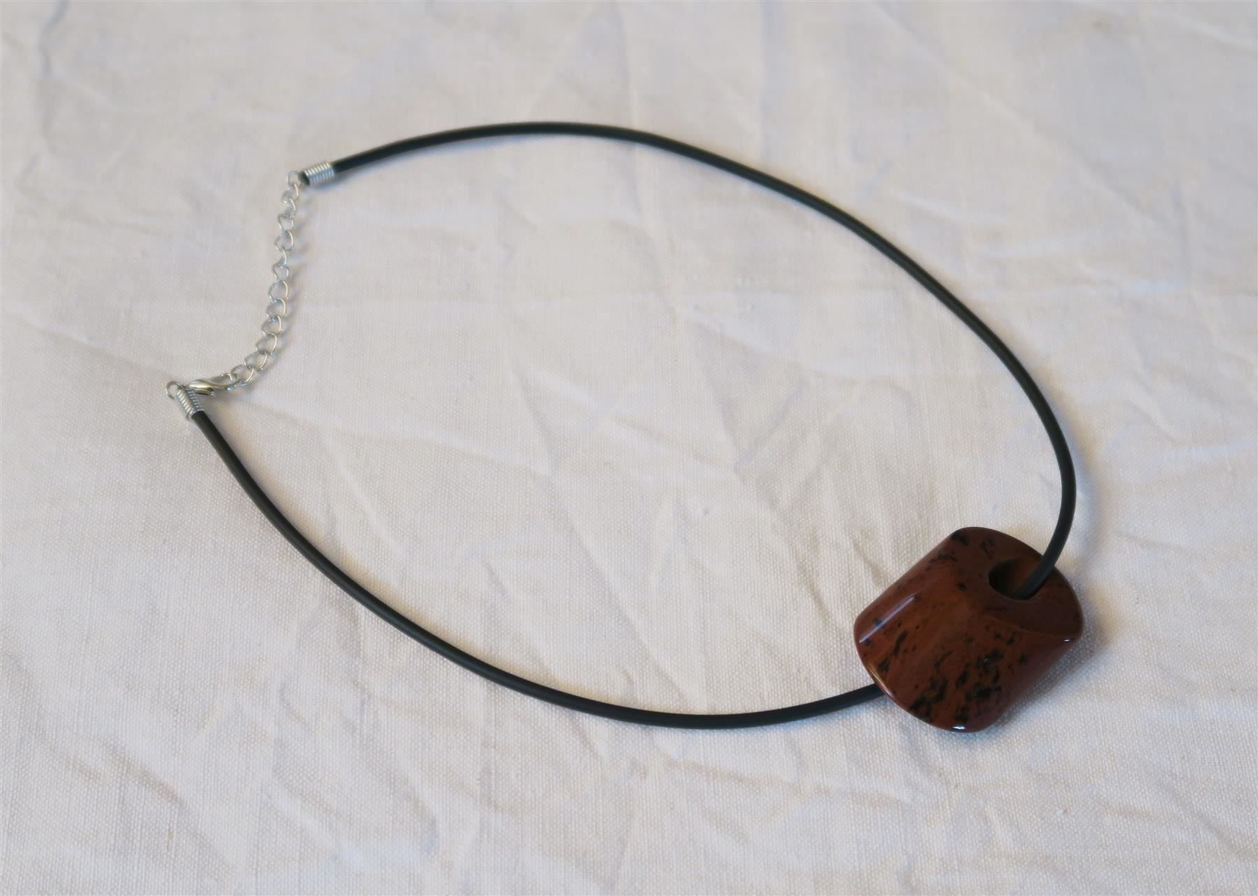 Catenine: Kette (neu), mit Anhänger Obsidian – Usato da Brittnau venduto da marlenestone 3