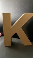 Dekorative Buchstabe K aus Karton – Ideal zum Basteln!