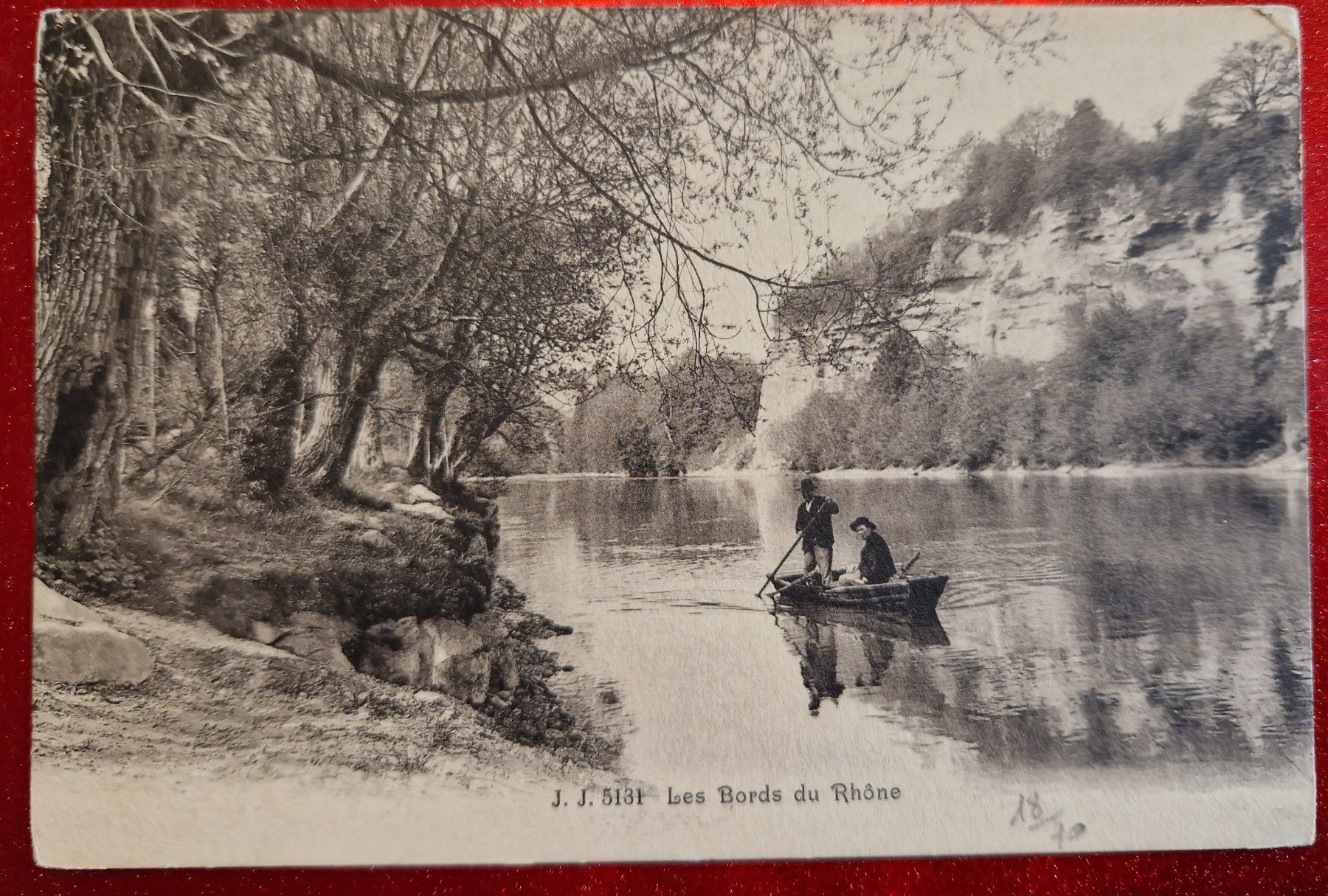Ansichtskarten: Les Bords du Rhone - belebt/rar – Neu (gemäss Beschreibung) aus Melchnau von Fishel