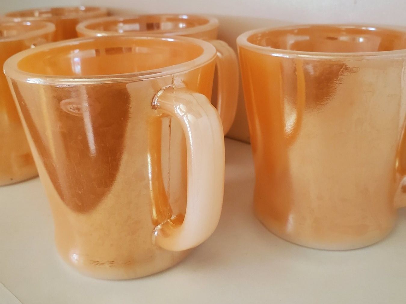 Tazze: Tasse Fire King peach luster – Usato da Rennaz venduto da La_malle_du_dauphin 2