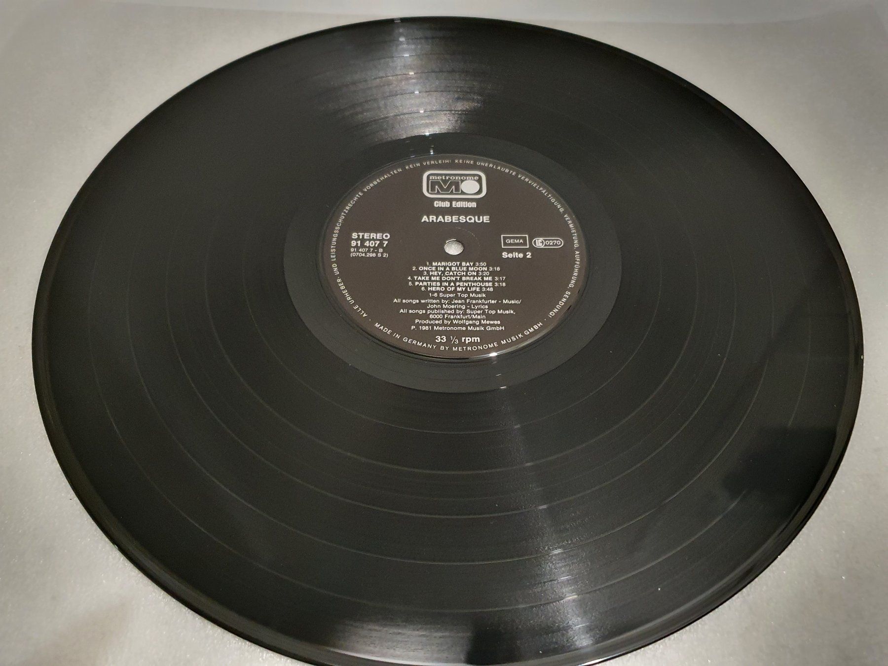 Dischi in vinile: Arabesque – Arabesque – Usato da Uster venduto da Vinyl-Leidenschaft 4