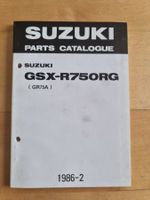 Suzuki GSX-R750RG (GR75A) Ersatzteilkatalog 1986-2 T