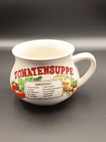 Suppentasse Tomatensuppe mit Rezept weiss neuwertig