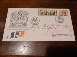 Afrique du Sud: Enveloppe philatélique signée, rare!