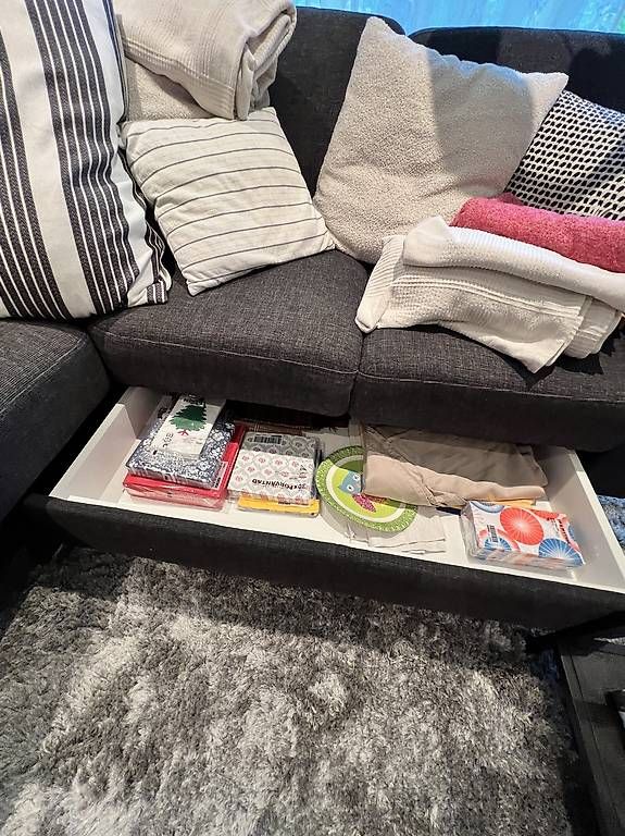 Sofas: Ecksofa mit Stauraum aus grauem Stoff – Gebraucht aus Neuenhof von rah_j2qp 2