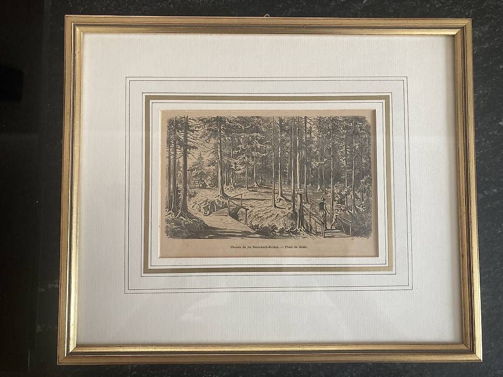 Incisioni: Antiker Holzstich um 1870 – Usato da Staad SG venduto da gab_7dr9
