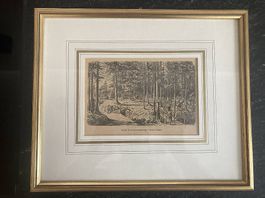 Antiker Holzstich um 1870