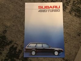 Subaru 4WD Turbo Verkaufsprospekt 16 Seiten ohne Jahresangab
