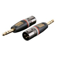 DAP Adapter XLR 3-Pol Männlich zu Jack Stereo Männlich