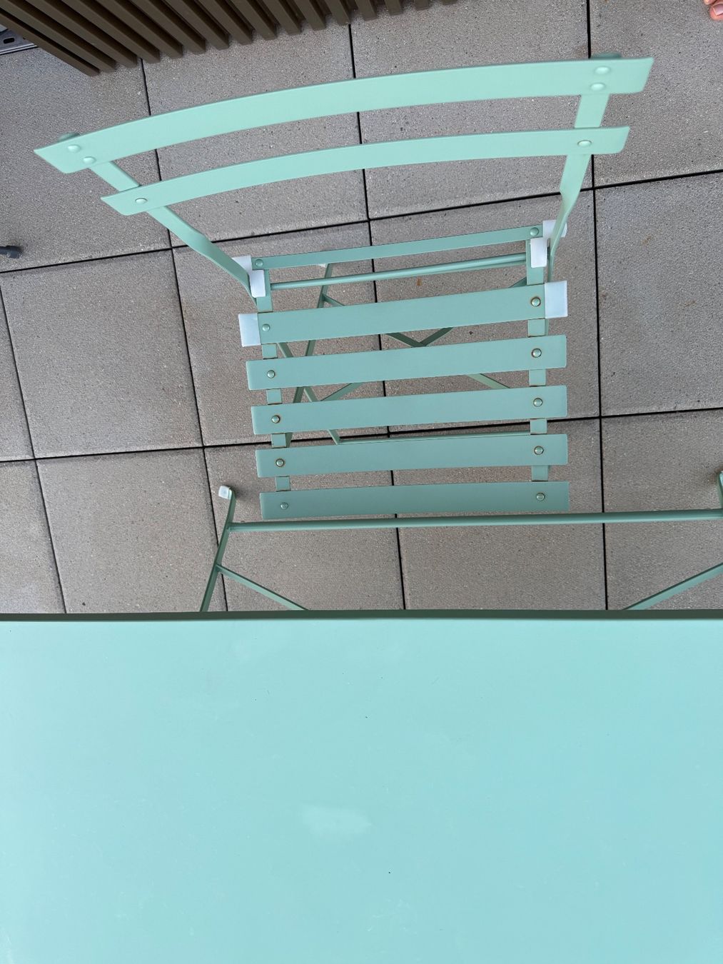 Set di tavolo e panche: Gartentisch mit 4 Stühlen Metall klappbar – Usato da Zürich venduto da ann_5jfx 1