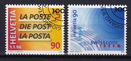 Suisse - 1998 - Zum. 937-938. Séparation des PTT