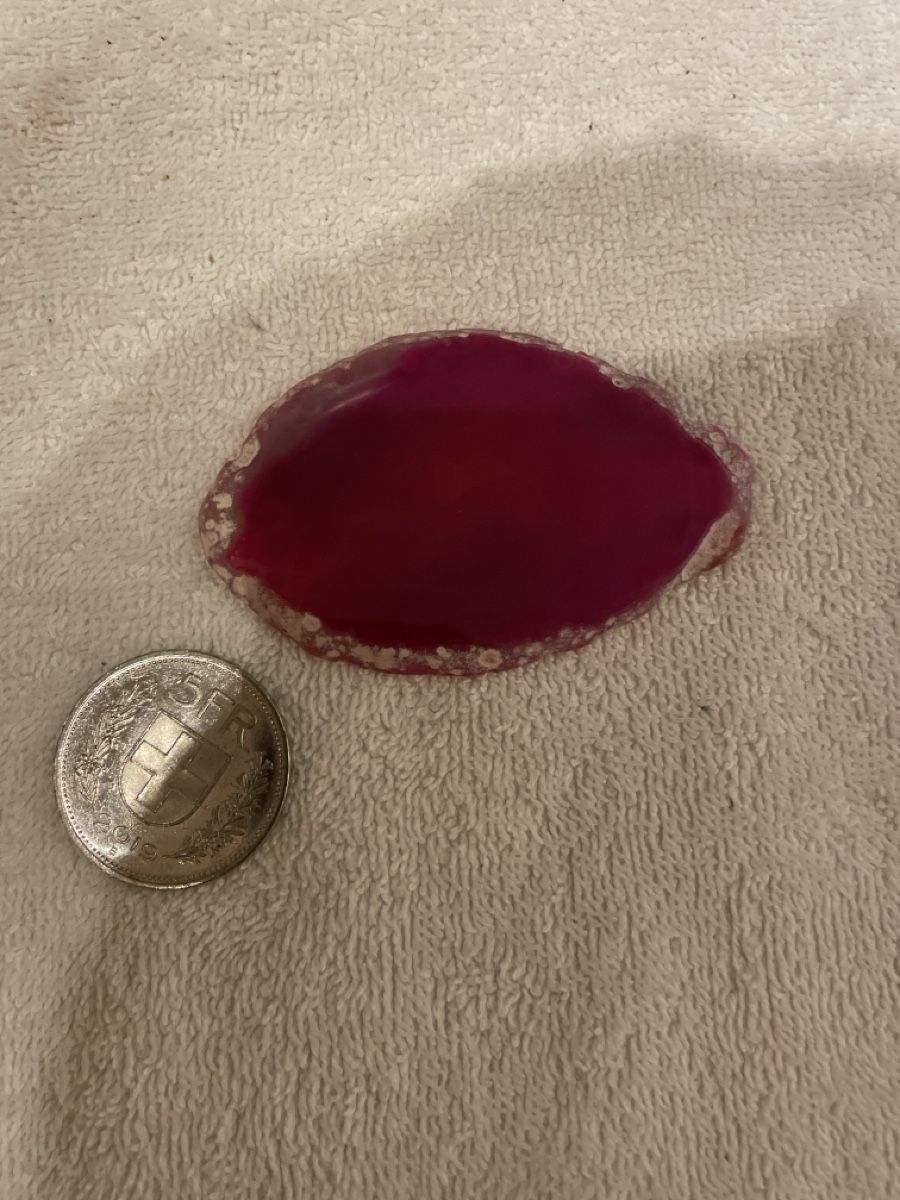 Mineralien & Heilsteine: Schöner pinker Achat Edelstein als Deko oder Geschenk! – Gebraucht aus Niederhelfenschwil von ele_zr5b