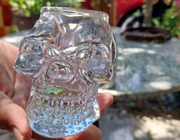 Glas Totenkopf handgemacht Dekoratio stifrehalter 