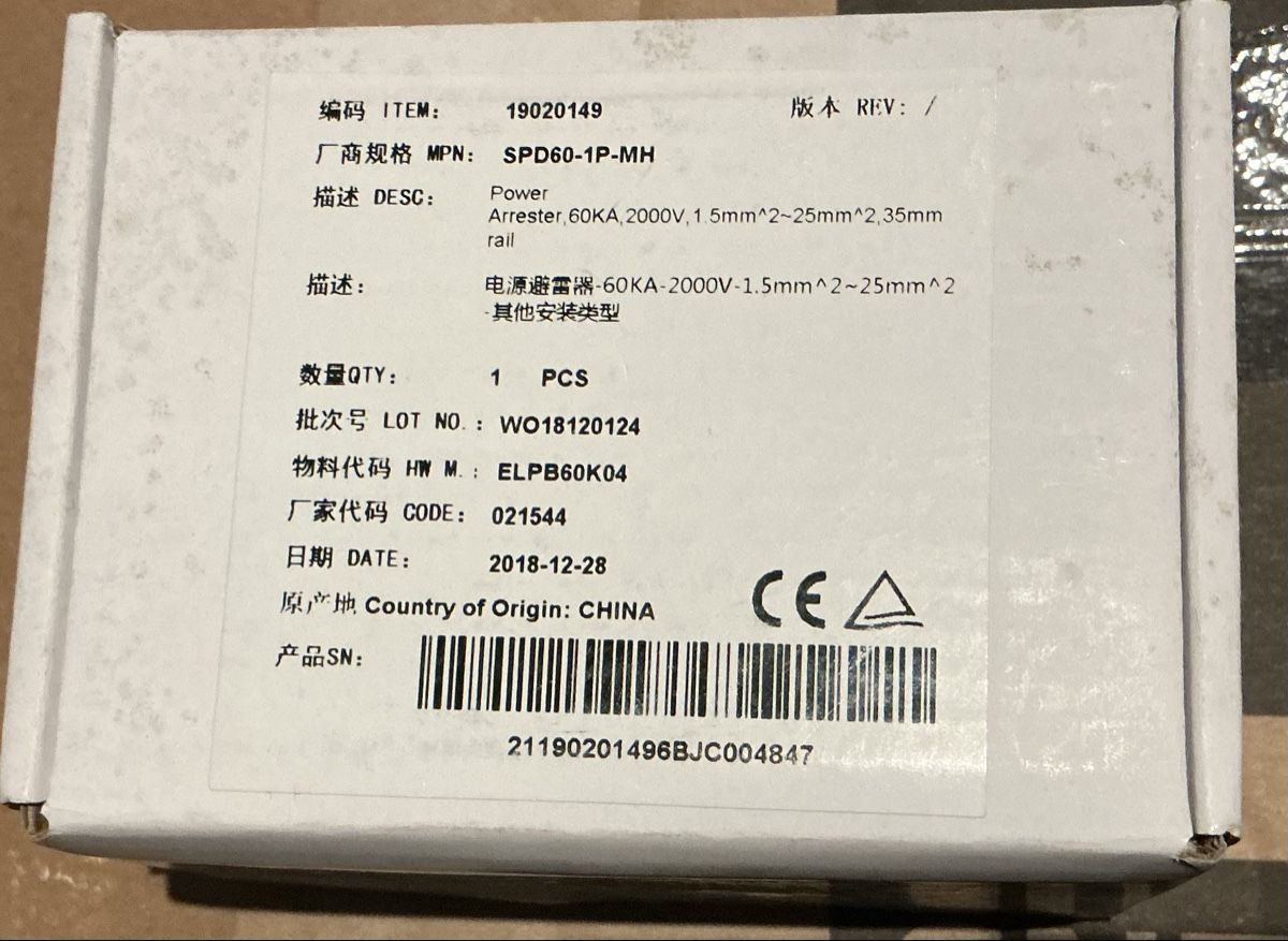 Componenti elettronici: Überspannungsableiter / Lightning Surge Protective SPD – Nuovo e nell'imballaggio originale da Ballwil venduto da Pascal105 1