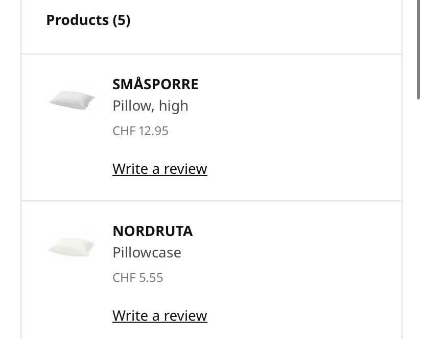 Ikea Cuscini: cuscino e federa nuovi ikea 50x60 cm – Usato da Balerna venduto da AnnadiBalerna 2