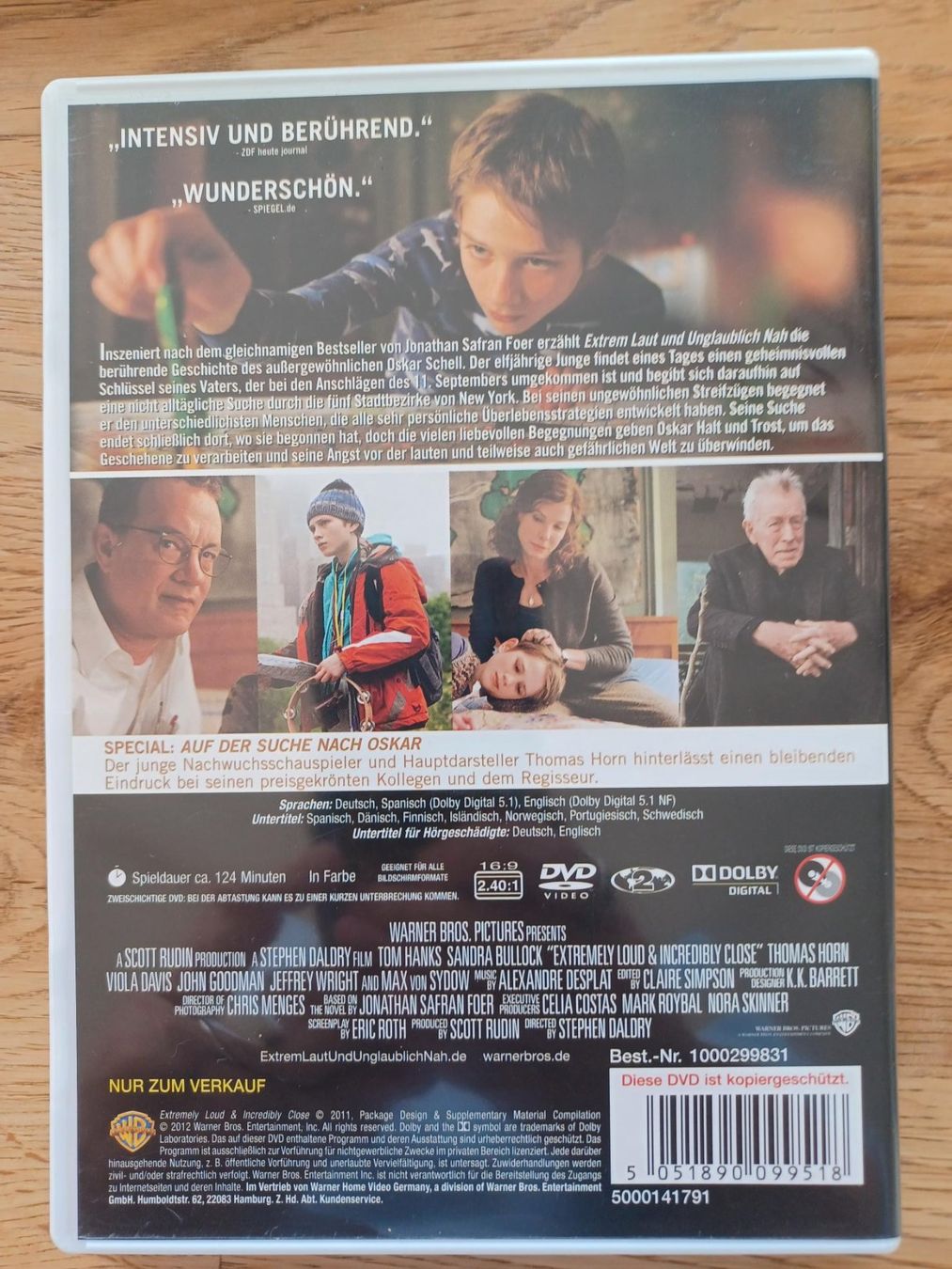 Alle DVDs: Extrem laut & unglaublich nah - DVD mit Tom Hanks – Neu (gemäss Beschreibung) aus Urdorf von Muluk 2