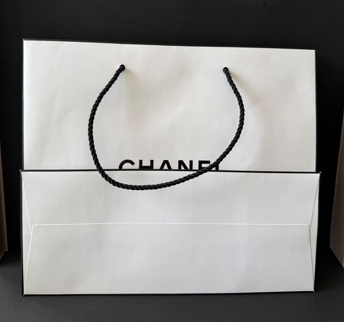 Chanel Taschen: CHANEL - Papiertasche mit dunkelblauer Kamelie – Gebraucht aus St. Gallen von aracne 3