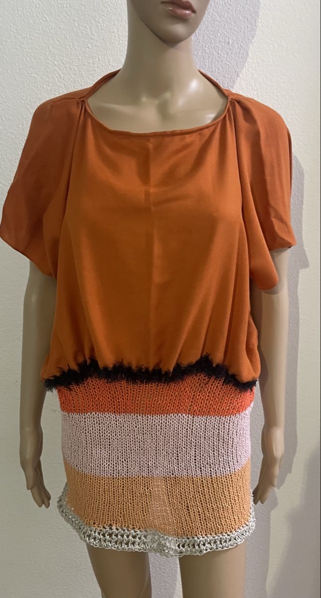 Robes: Kleid Orange Grösse M gestreift gestrickt – Neuf avec emballage d'origine à Au ZH par Jaggy4 2