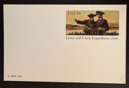 POSTKARTE USA LEWIS AND CLARK EXPEDITION 1806