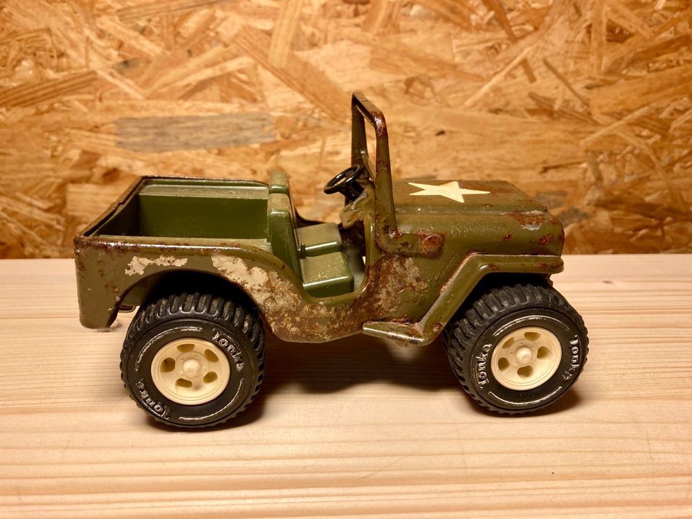 Tonka vintage Jeep Willys/CJ US Army Blechspielzeug 4