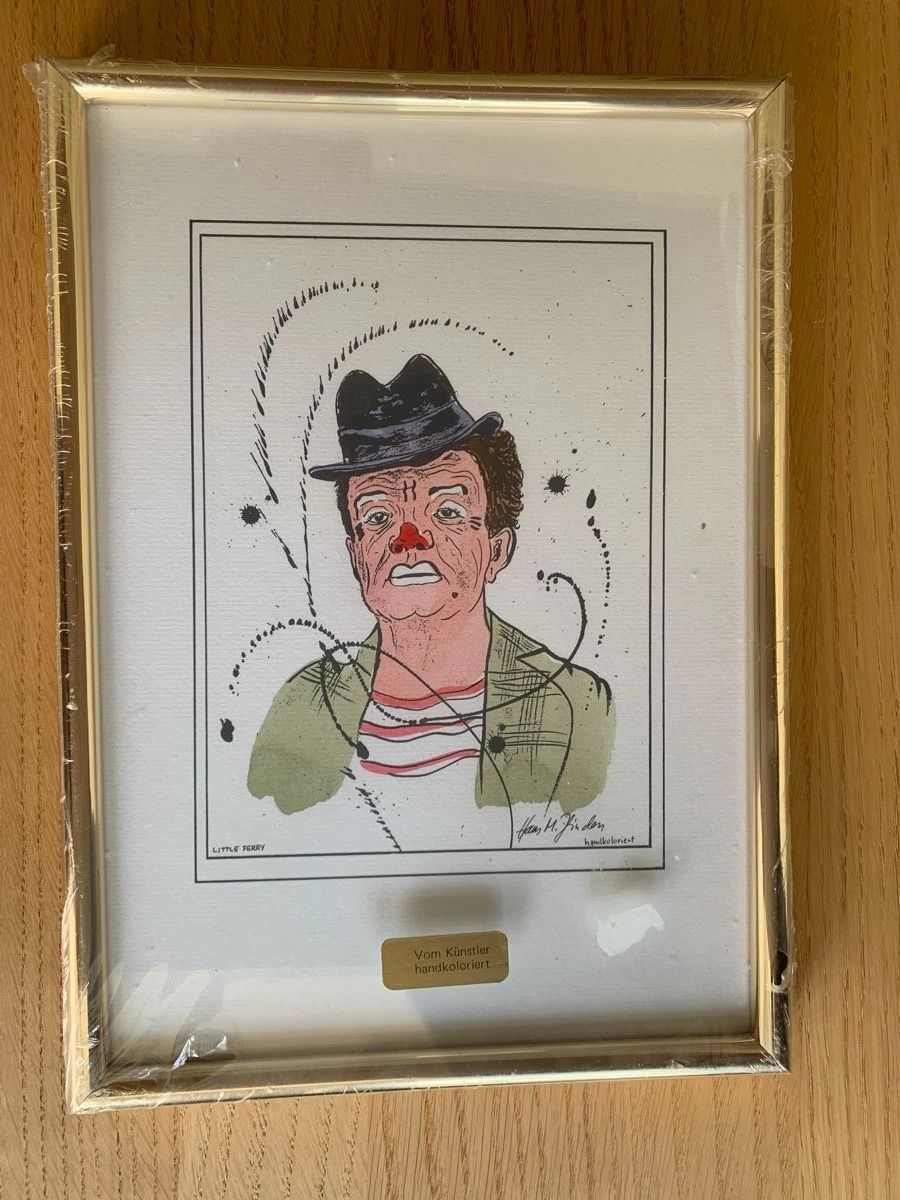 Poster & Bilder: 3 Clown-Bilder von Hans M. Zbinden – Neu (gemäss Beschreibung) aus Galgenen von Waldliesel 3