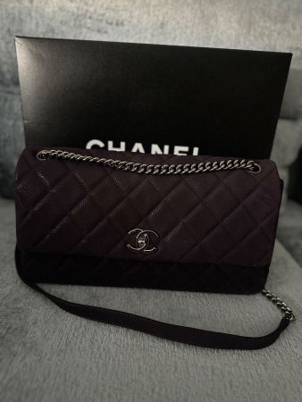 Chanel Vintage 2012 Caver Lilac Jumbo Tasche Neu