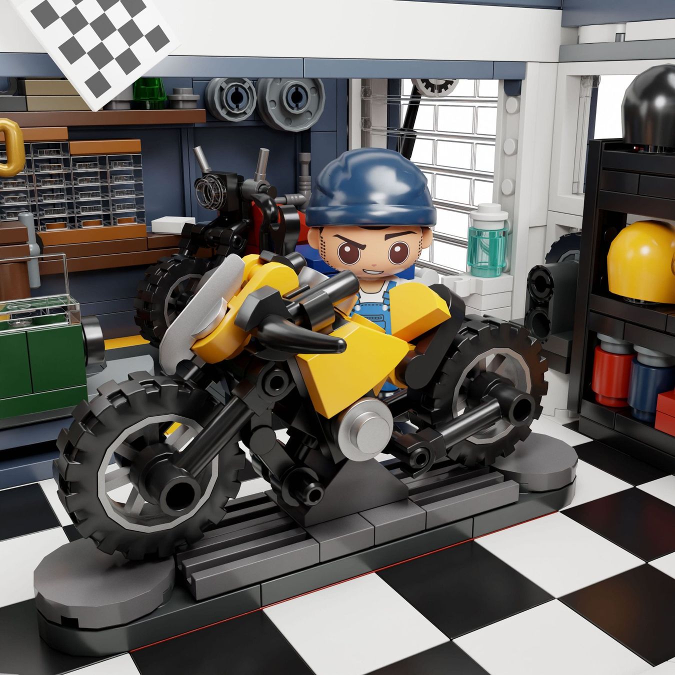 Lego Kit di costruzioni: Pantasy Original Jeu de construction Motorcycle Restaurant – Nuovo e nell'imballaggio originale da St-Imier venduto da ATTAKSHOP 4