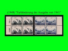 "Flugpost" Viererblock-Serie (F43 - F44)**