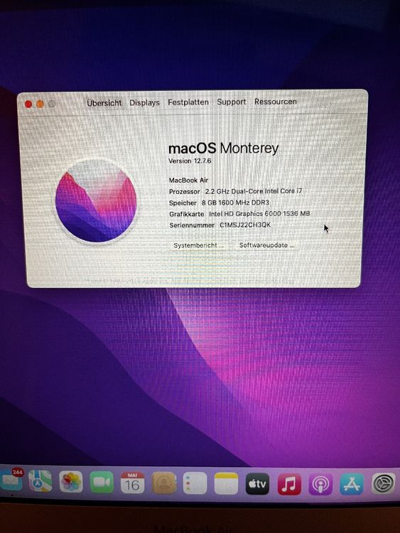 Apple Notebook: MacBook Air 13" | i7 • 8GB RAM • 512GB SSD • Top Zustand – Usato da Illgau venduto da ggb_8zyn 9