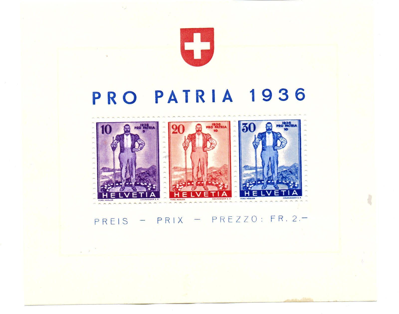 Alle Briefmarken: Pro Patria 1936 – Gebraucht aus Petit-Lancy von Pimose