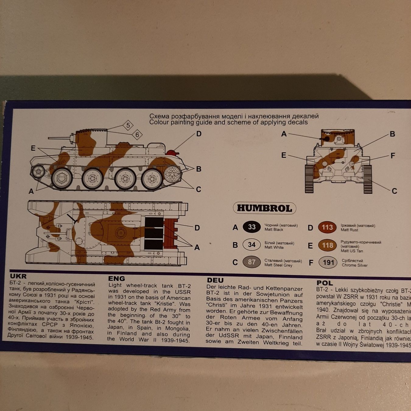 Kit di modellismo & Modellini statici: 823 ... BT-2 Light Tank ... UM 302 – Nuovo (secondo la descrizione) da Bonstetten venduto da Benibanny59 1