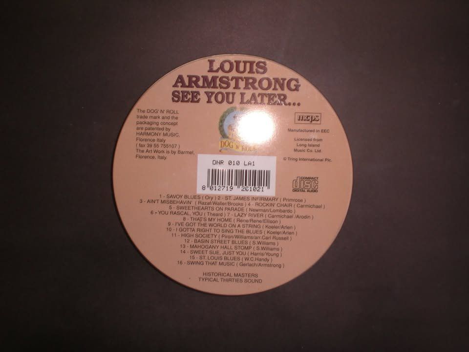 CD: Louis Armstrong See you later... – Nuovo (secondo la descrizione) da Hellikon venduto da Jogi73 1
