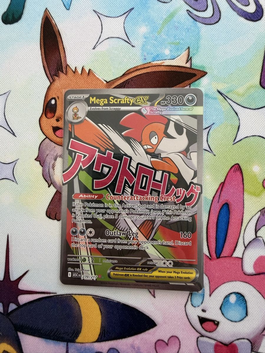 Pokémon Carte collezionabili: Pokemon Mega Scrafty EX 270/217 ASC – Usato da Grindelwald venduto da TSG-G-Town