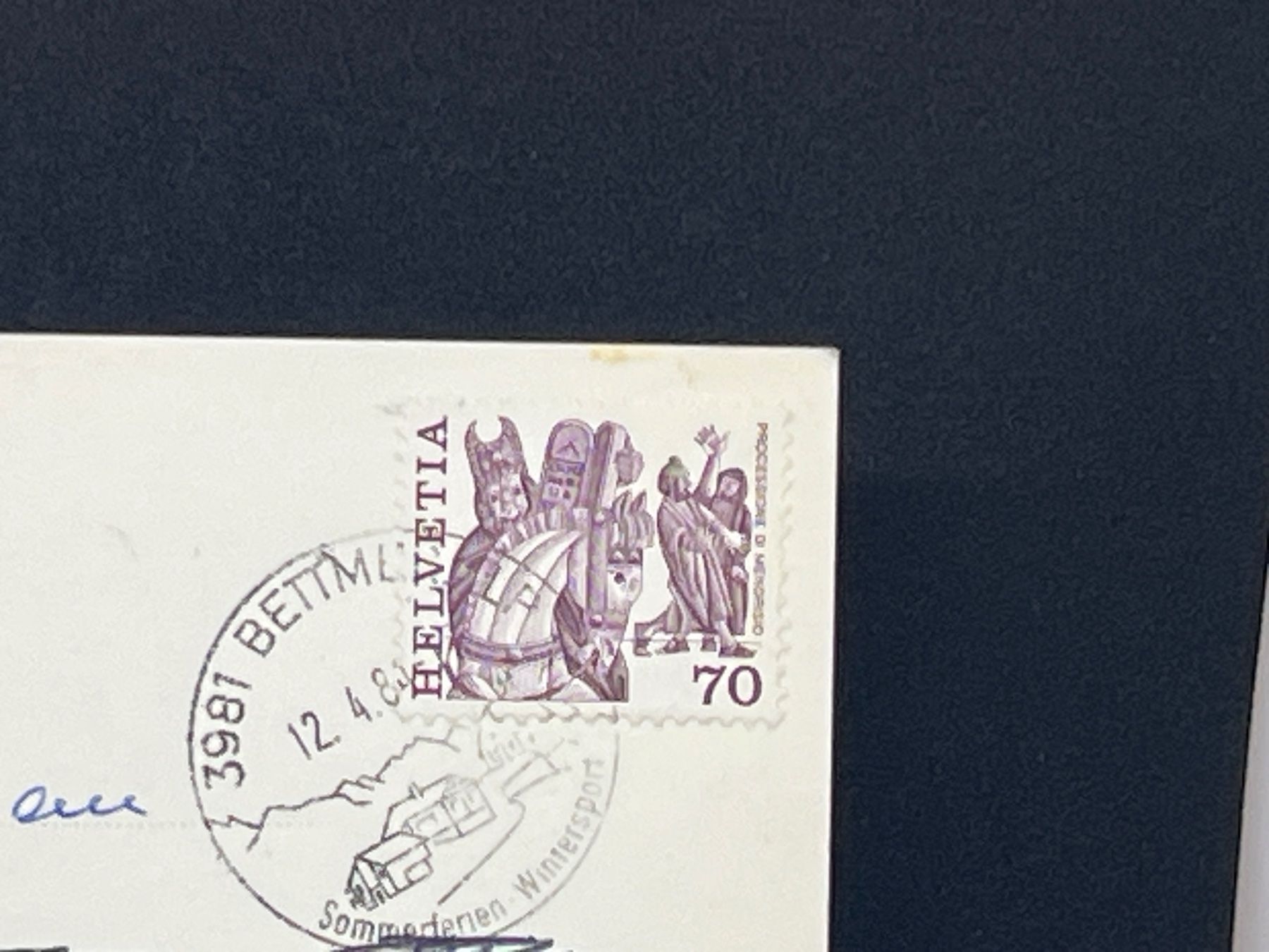 Cartoline postali: Bettmeralp, Wallis – Usato da Widnau venduto da Brusi9 1