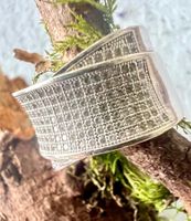 Silberring 925 Pavé Zirkonia Bandring Gr. 55 Meisterpunze