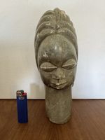 Steinskulptur afrikanisch Frau Kopf Vintage (5.6kg) 27cm