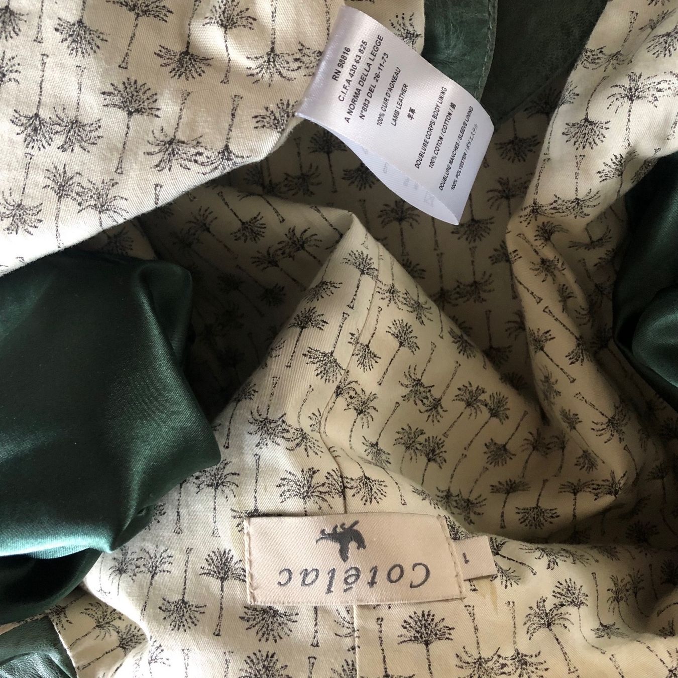Giacche: Cotélac Leather Jacket, Forest Green, Size 1 – Usato da Erlenbach ZH venduto da verbena_mint 3