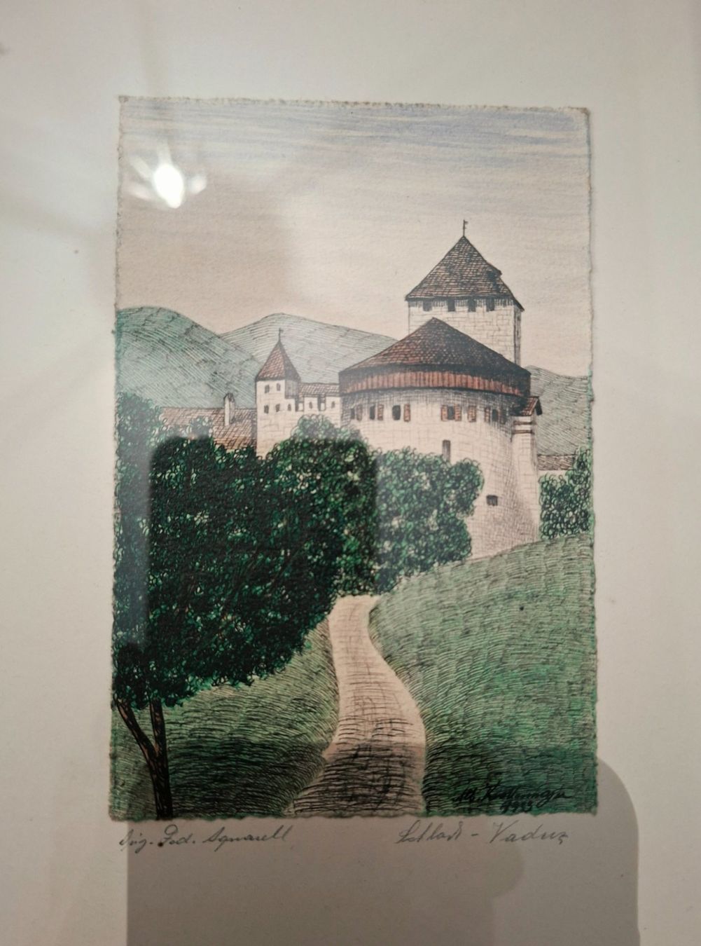Foto & Immagini: Radierungen Schlösser Vaduz & Werdenberg – Usato da Weiningen ZH venduto da nic_5lqm 2
