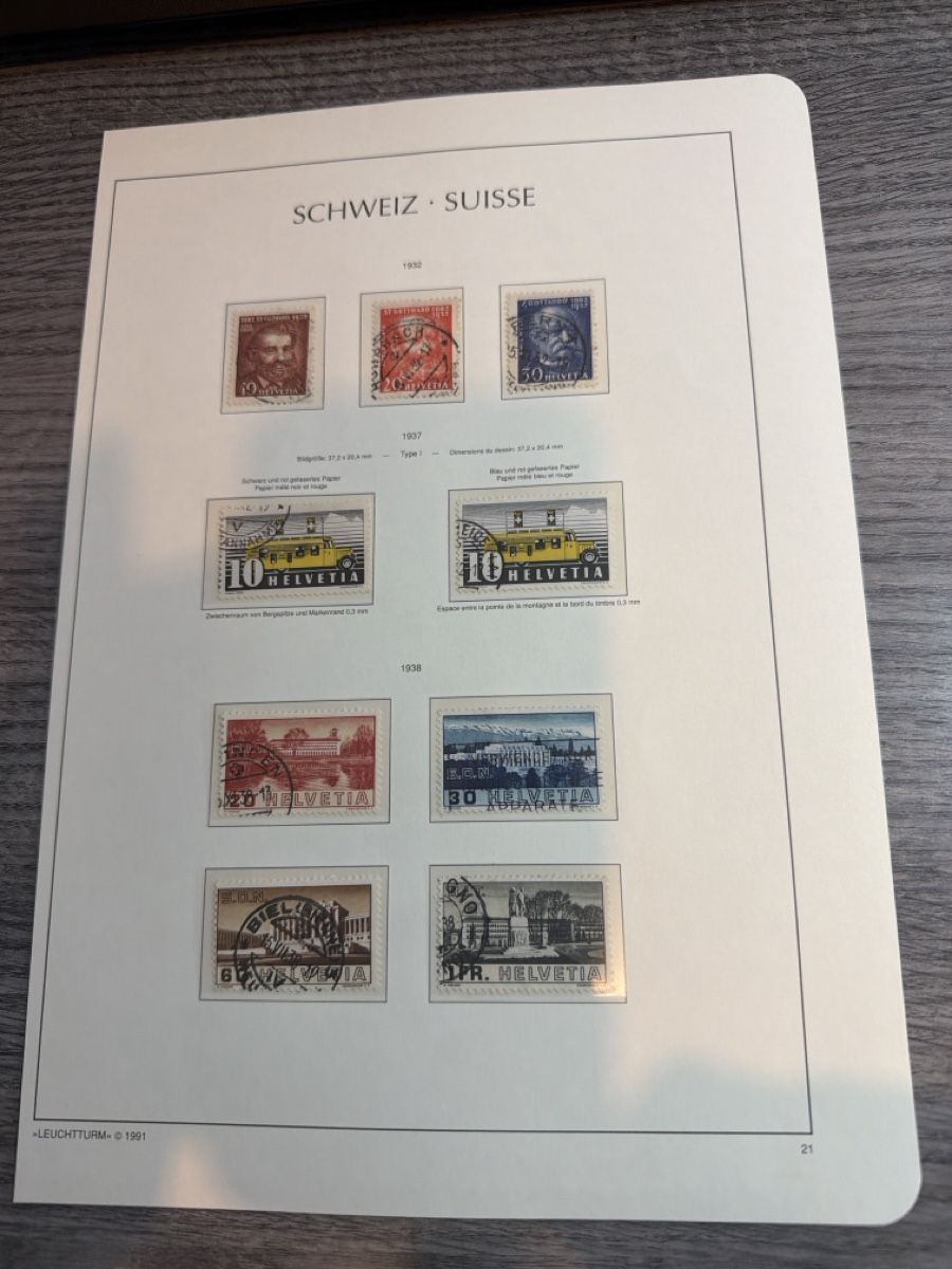 Tutti i francobolli: Briefmarken Schweiz, Sammlung ab 1936, – Nuovo (secondo la descrizione) da Tafers venduto da Tschanz-Solutions