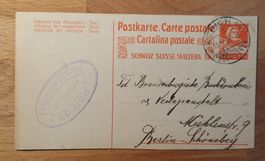 Postkarte - Ganzsache - 1922 - Zürich