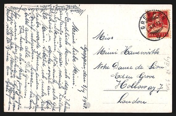 Cartes postales: Greppen am Vierwaldstättersee, Hotel St – D'occasion à Berlin par bartko-reher 1
