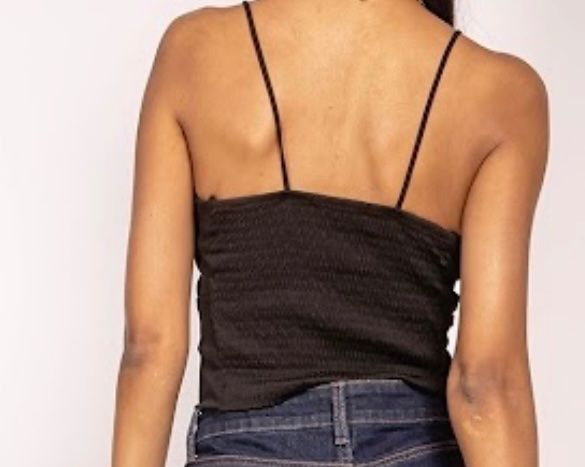 Top: L XL Damen Crop Top minimalistisch basic trendy 533 – Nuovo e nell'imballaggio originale da Vinelz venduto da Messer2007 1