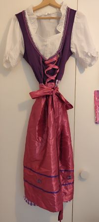 Dirndl Grösse 40 lila pink